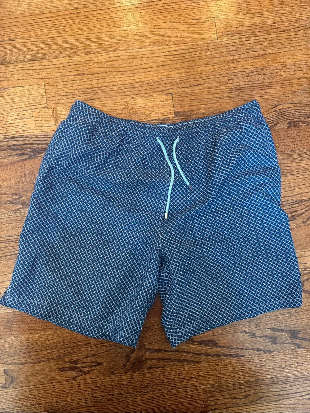 Peter Millar Blue Printed Swim Trunks
